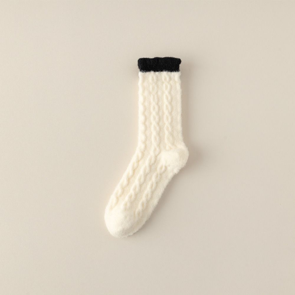 Fluffy Mid-Tube Socks Plush and Thickened Cozy Slipper Socks New Fuzzy Socks