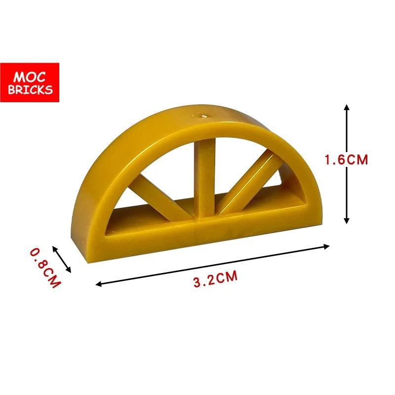 MOC Bricks Fence Railing Window Stairs Ladder Gate DIY Garden House Architecture Accessories Building Blocks Children's Toys