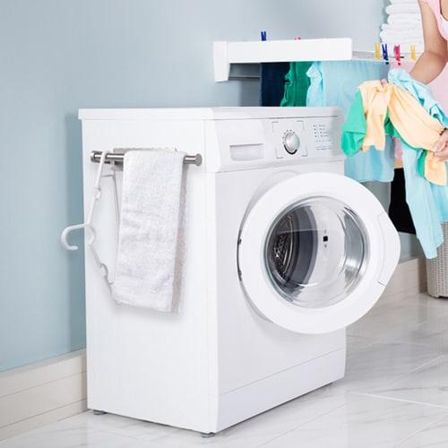 Wowfill Magnetic Stainless Steel Folding Towel Bar, Kitchen Paper Holder, No Drilling Required, Kitchen & Bathroom Storage (Magnetic, 30cm, Silver)