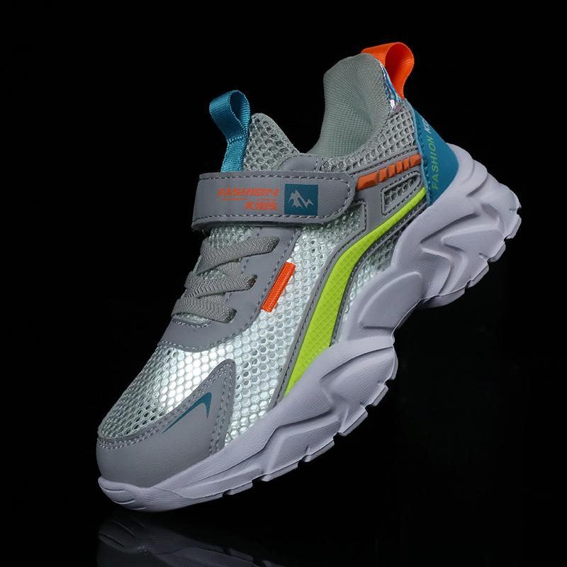 

Детские летние одинарные сетчатые одноклассники Мальчики и девочки папины кроссовки дышащие сетчатые кроссовки-носки Студенческие повседневные кроссовки для бега 40 серый