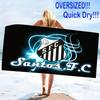 Santos FC Print Beach Towel, Large Soft Quick Dry Towel for Beach Camping Swimming