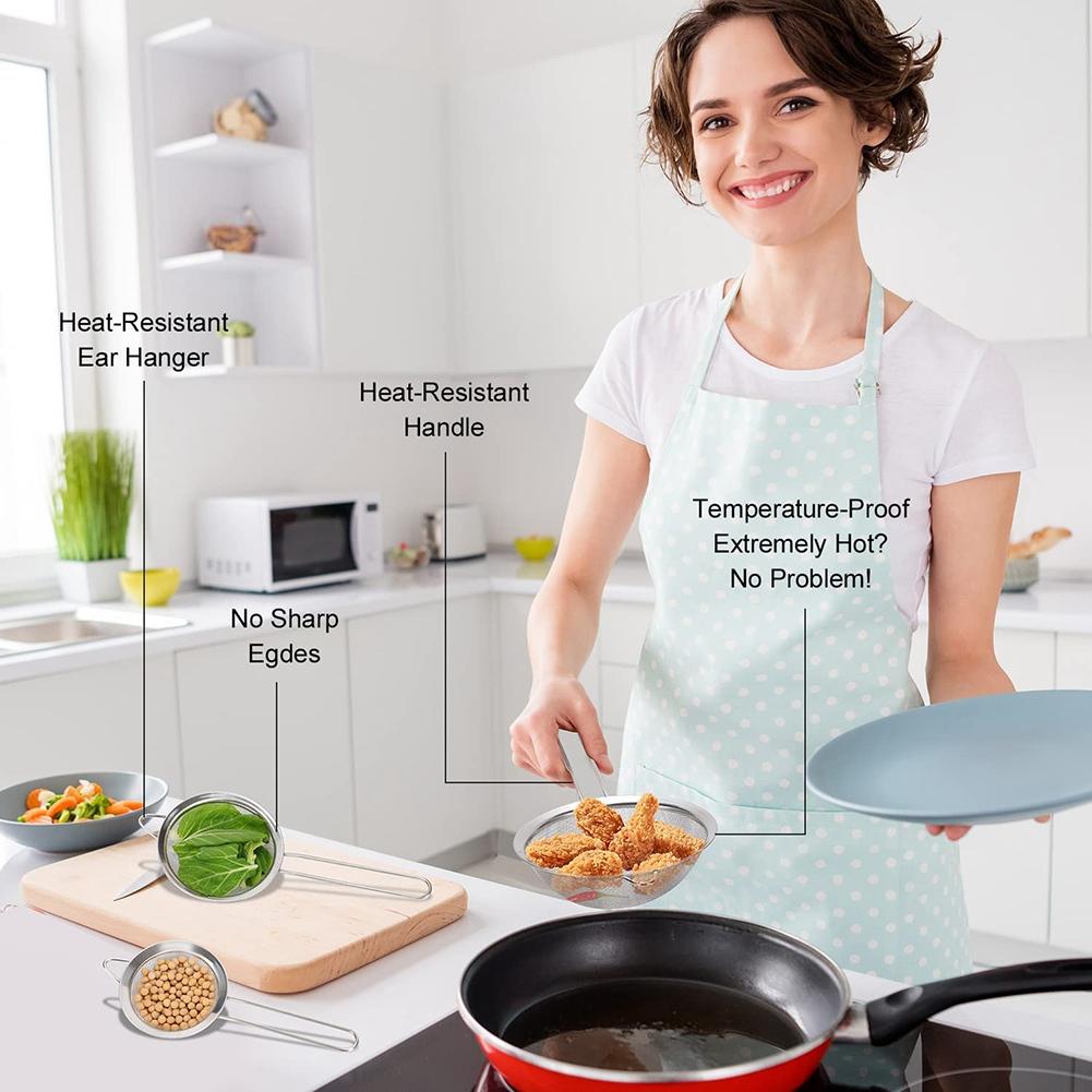 2025+ Sieve Tea Strainers, Sieves and Strainers, Kitchen Sieve, Fine Mesh Strainer, Flour Sieves for Cooking Baking