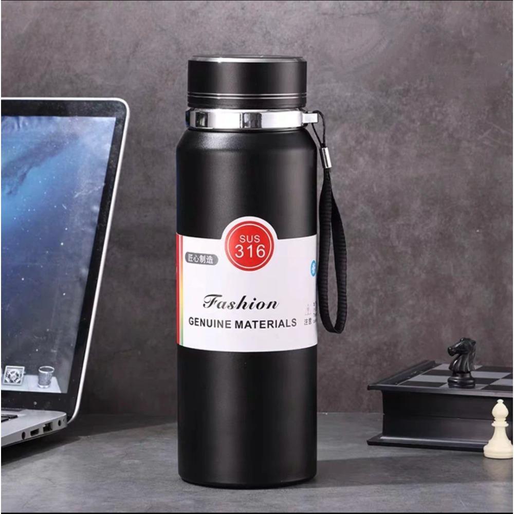 Large capacity 316 stainless steel thermal insulation outdoor portable cup car rope water cup girls thermos cup