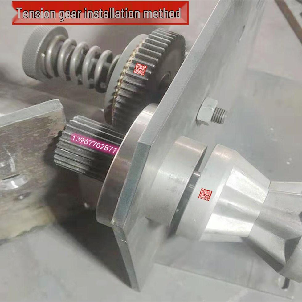 Glove Printing Machine Accessories: Tension Shaft, Pinion Gear, Brake, Unwinding/Rewinding Device, and Slitting/Bag-Making Components