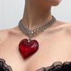 Cross Splicing Necklaces Hip-Hop Gothic Punk Style Wide Chain Collar Choker For Women Tassel Pendant Necklace