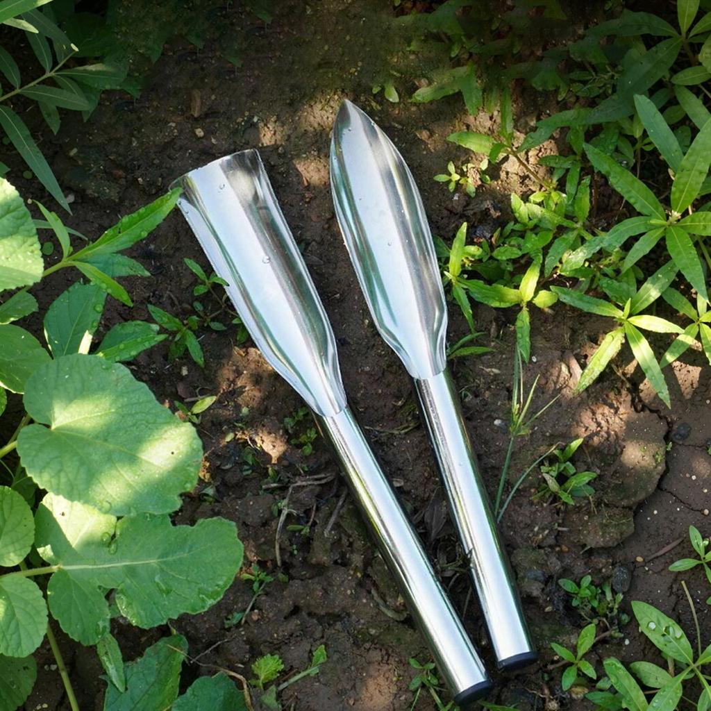 Potting Scoop Stainless Steel Digging Shovel Dirt Scoop for Outdoor Yard Lawn Patio Balcony Farm Orchard Greenhouse Landscaping