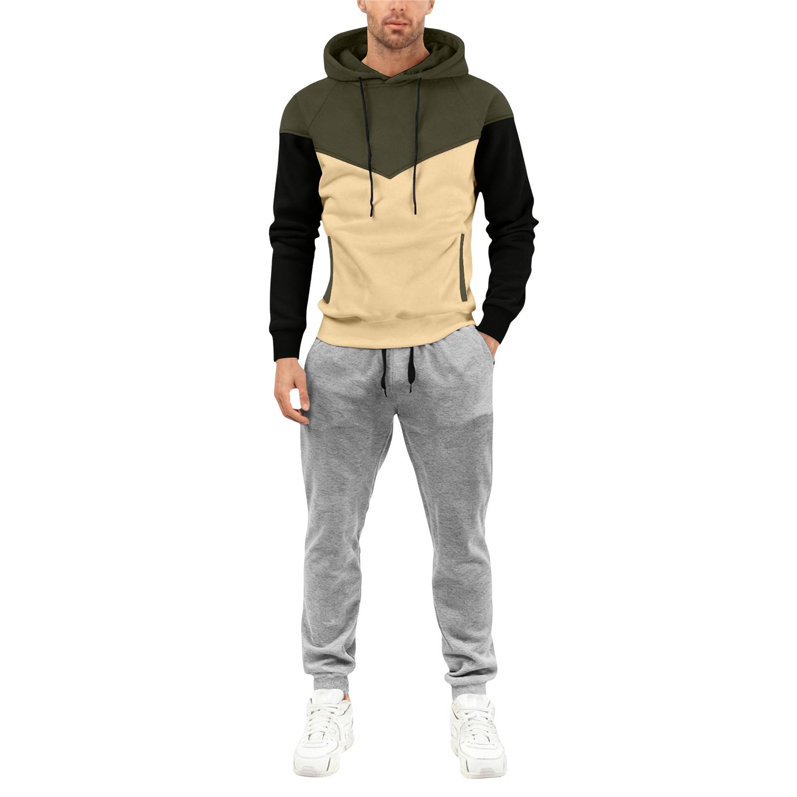 

Мужской спортивный костюм с капюшоном на осень/зиму L