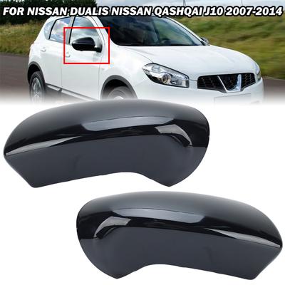 Side Door Mirror Cover Cap For Nissan Qashqai J10 2007-2014 an Version Jasper Black Side Mirror Cover Cap Car Accessories
