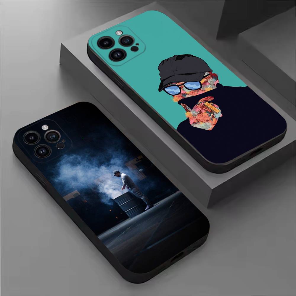 Singer D-Dellafuente-music Phone Case For iPhone 16,15,14,13,12,11 Plus,Pro Max,XS,X,XR,SE,Mini,8,7,Soft Silicone Black Cover