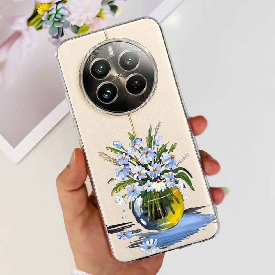 For Realme 12 Pro Plus Case Popular Flower Astronaut Soft Clear Silicone Phone Cover on Realme 12 Pro 5G 2024 Funda RMX3842 Case