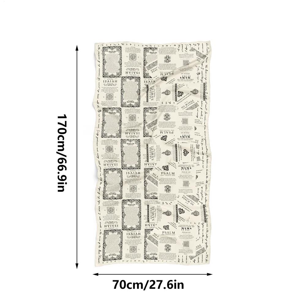 Lightweight Christian Prayer Shawl Praying Religious Sacred Breathable Prayer Scarf Women Christian For Churchs Festival Party белый