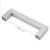 Maniglia Argentata per Armadietto in Acciaio Inossidabile 304 da 12 mm Semplice Accessorio per Ante di Mobili(108mm)