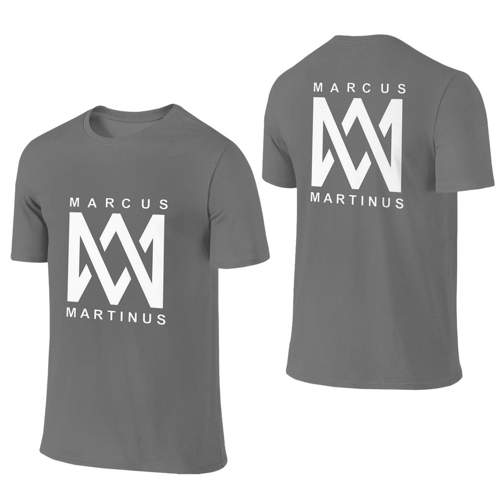 Marcus And Martinus Norway Unisex Tshirt Double Sided Plus Size T Shirts Unisexs Round Neck Cotton Tees Short Summer Male