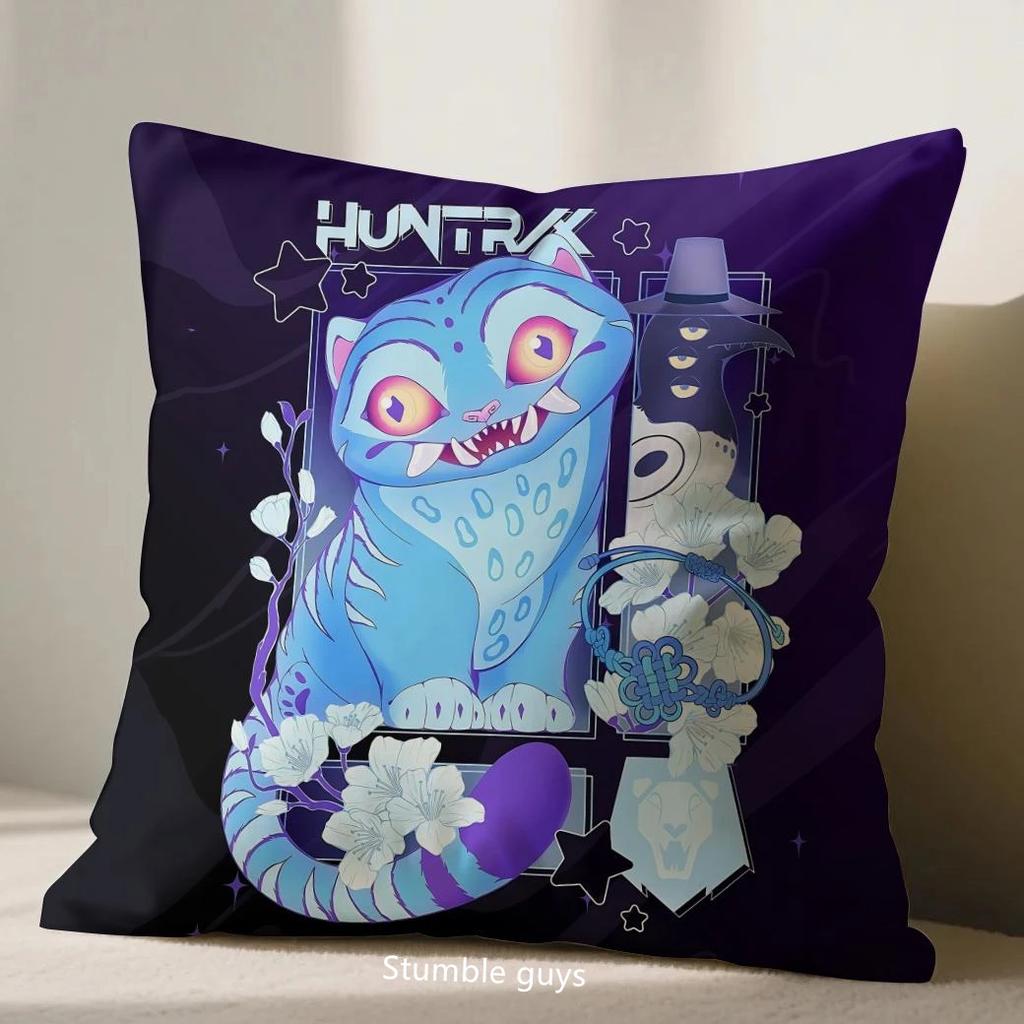 Kpop Sofa 45X45cm Pillowcase Demon Hunters Anime Cushion Cover Soft