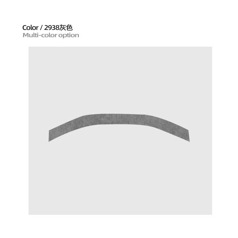 For Zeekr 7X 2024 2025 Super Suede Armrest Rear Metal Panel Trim Cover Interior Decoration Sticker Modification Accessories