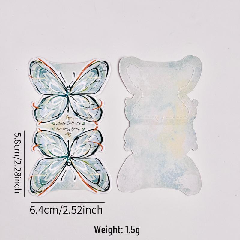 Aesthetic Butterfly Tear-off Message Card: Perfect for Birthdays, Anniversaries, Friends & Couples