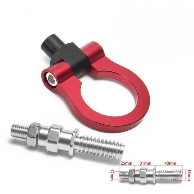 Universal Aluminum Round Trailer Towing Hook Rear Towbar Applicable To Volkswagen Benz For BMW E46 E81 E30 E36