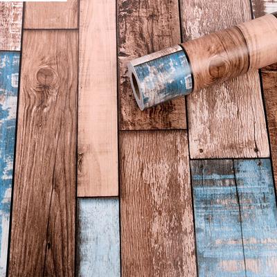 Vintage dekorace imitující dřevo PVC dekorace na pozadí nábytku vodotěsná nástěnná samolepka moderní dekorace do domácí ložnice