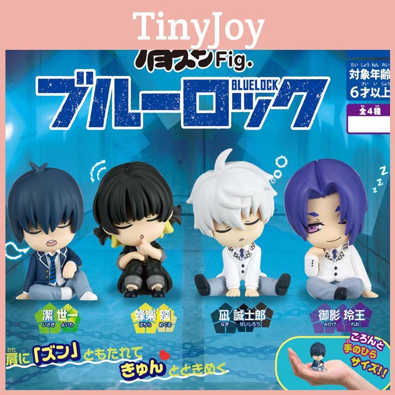 Adorable Blue Prison Chibi Figures Set Includes Four Unique Pvc Collectibles