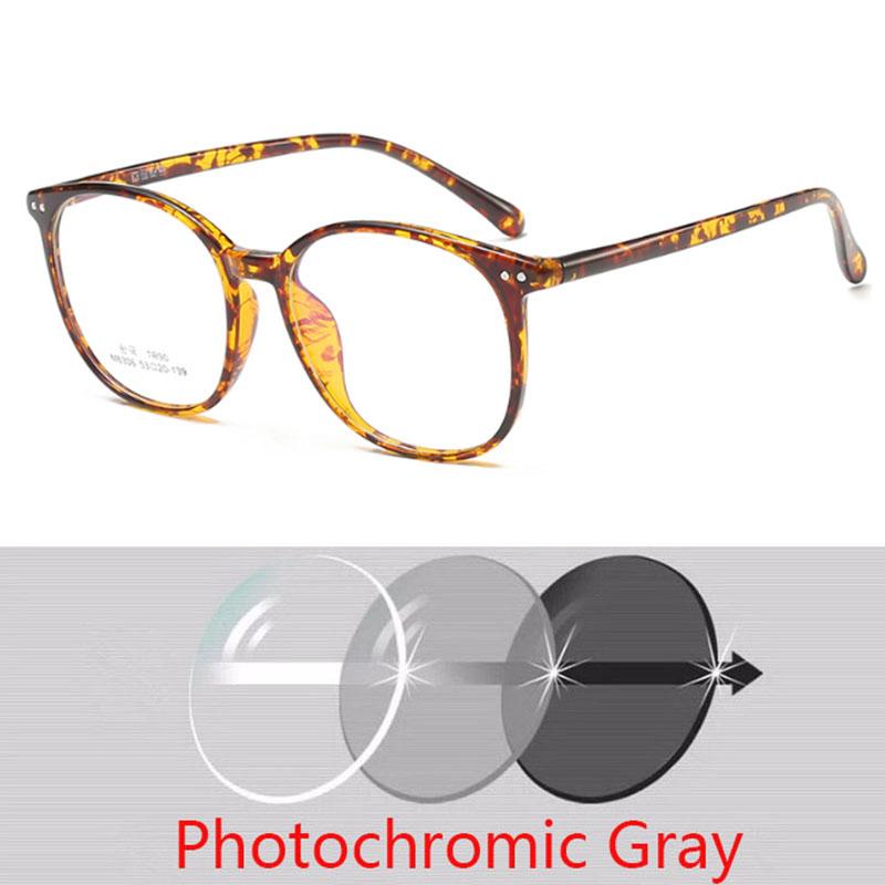 -1 -1.5 -2 -2.5 -3 -3.5 -4 -4.5 -5.0 -5.5 -6.0 Classic Rivets Big Round Myopia Glasses With Degree Women Men Black Glasses Frame