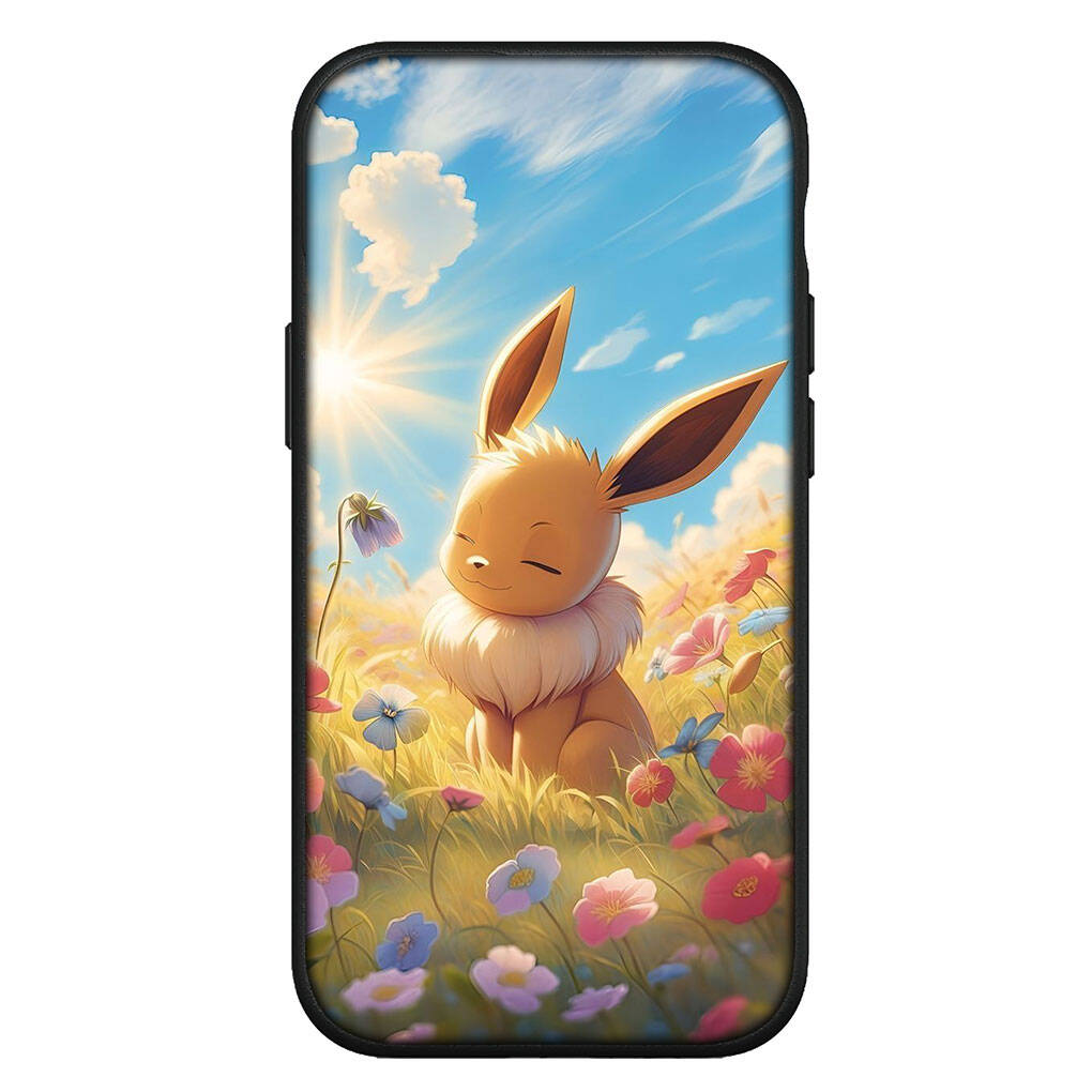 Cover for iPhone 17 16 15 Xiaomi Poco Redmi Note 14 13 12 11 Pro Max X 9 16e Samsung Galaxy S25 S24 S23 OPPO Huawei Eevee Pokemon Pikachu Phone Case