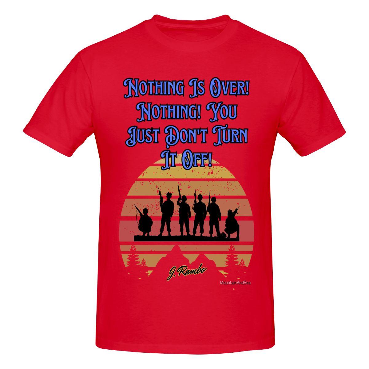Funny John Rambo Sylvester Stallone Unisexs Tshirt Printed Tops are loose and slim fit Womens Tshirts S