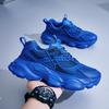 Trend Casual Platform Men's Sneakers Breathable Walking Shoes For Men Large Size 48 Athletic Basketball Running Shoes Male Blue