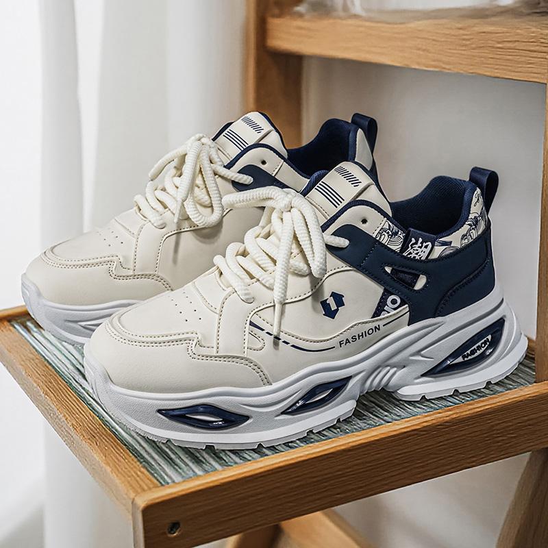 New Fashion New Men's Fashion Casual Low Top Sports Shoes Students Thick Sole Comfortable Sneakers Boys Male Classic Breathable Basketball Shoes
