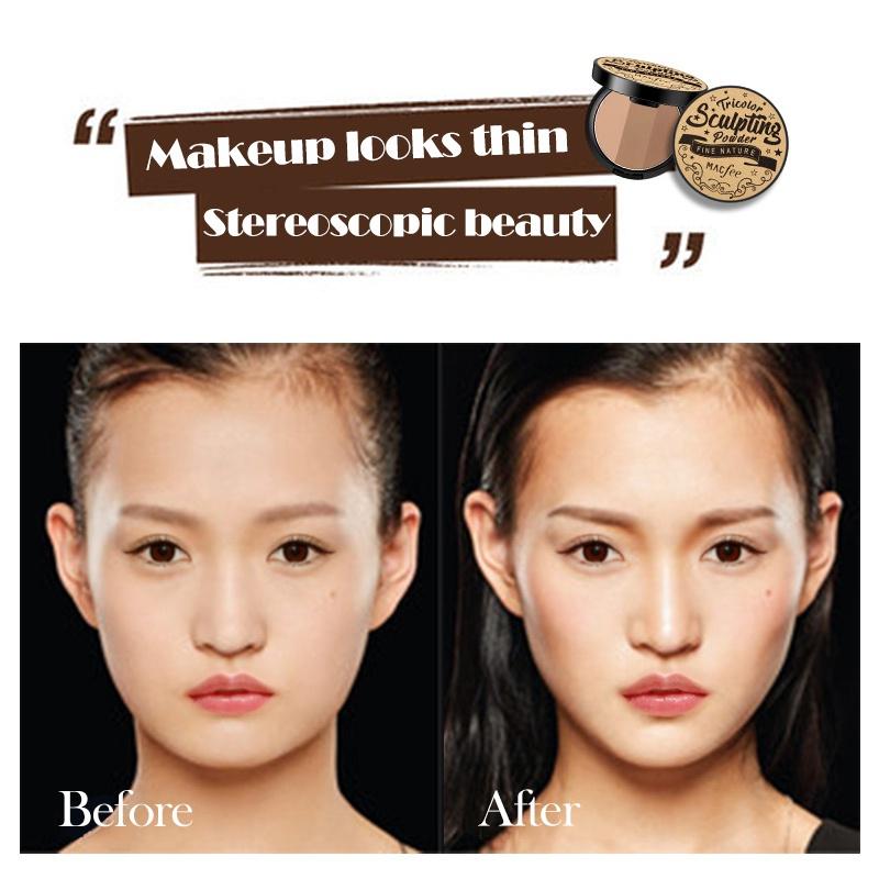 Buy Face Contour Powder Palette Stereoscopic Five Senses V Shaped Face ...