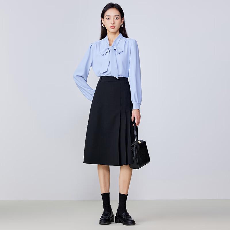 Troloman Damen asymmetrischer A-Linien-Midirock