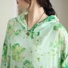 Women Plus Size Floral Print Maxi Dress  Casual Loose Long Sleeve O Neck Oversize Long Hat Dress 8109