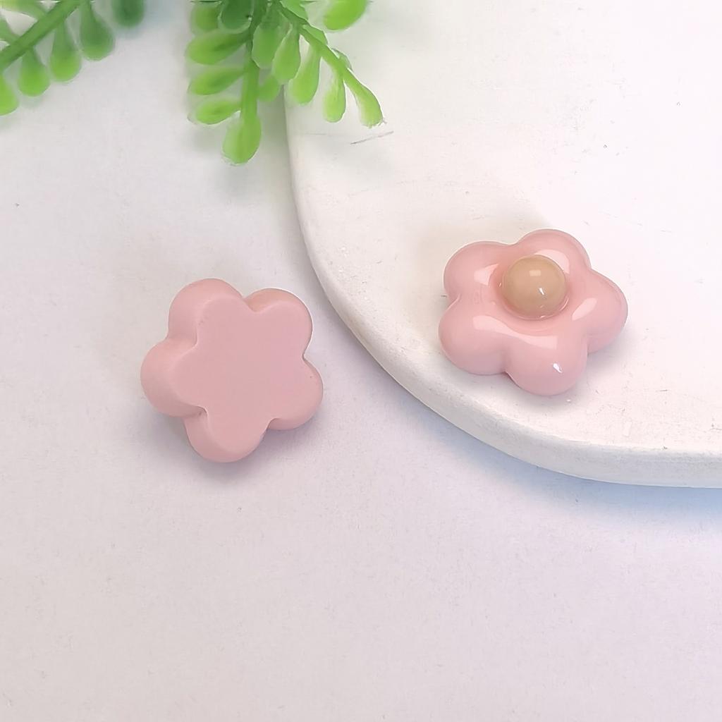 100pcs/lot Cut Flowers Flatbacks Resin Cabochons Embellishment for Scrapbooking Card Making