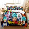 Popular Anime Dragon Ball Super Saiyan Son Goku Duvet Cover Bedding Set Double Twin For Kids Boys Bedclothes Quilt Cover Gi