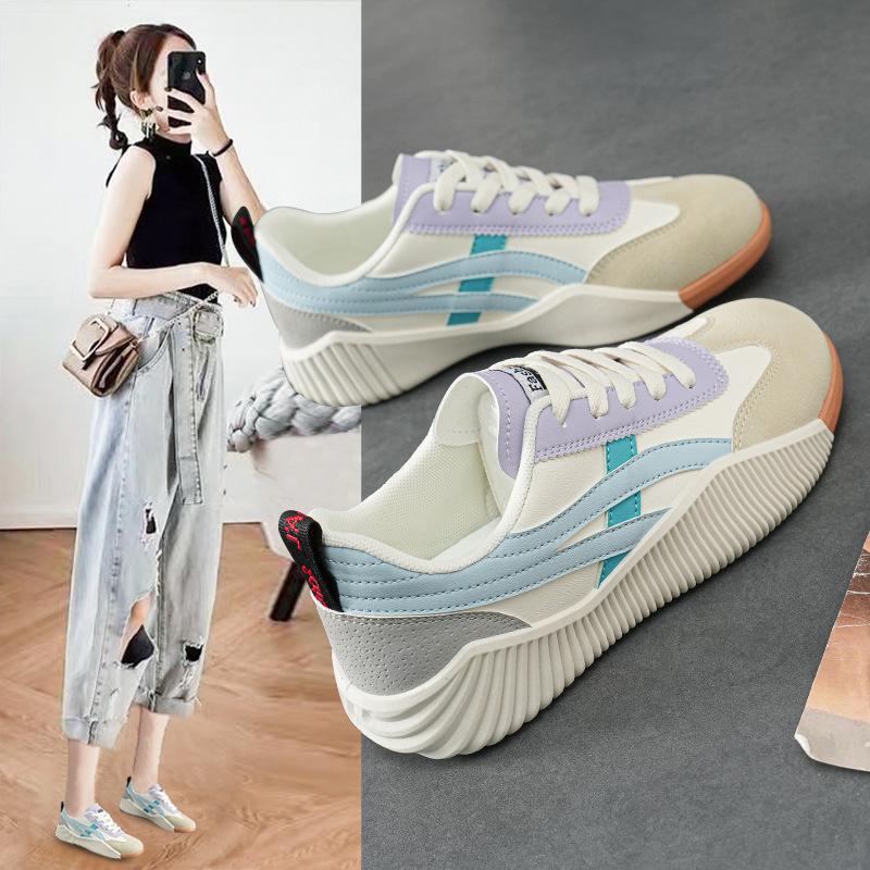 Size 35-43 shoes children's 2025 spring new women's shoes casual sports shoes Forrest Gump board shoes little white shoes women's 6617