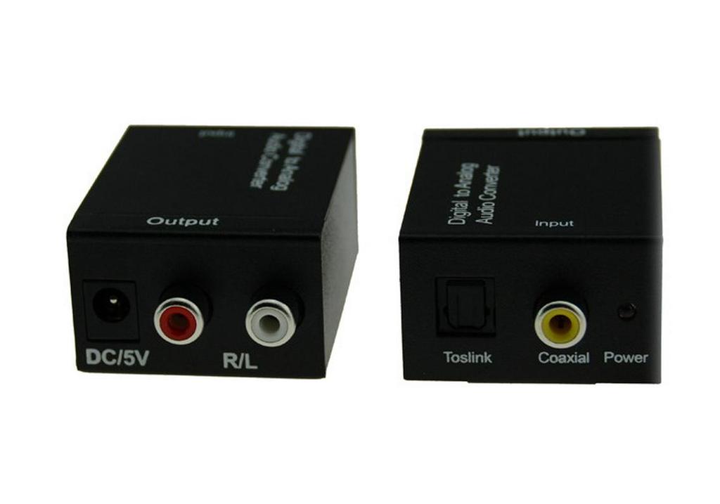 Dual Chip Digital to Analog Audio Converter - Fiber Optic & Coaxial Upgrade Version
