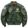 Men's New Outdoor Casual Stand Collar Aviator Men's Jacket Loose Embroidered Jacket for Men