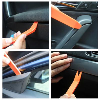 Kit de ferramentas de remoção de painel de carro portátil 4 peças/conjunto, extrator de pregos, rádio, áudio, porta, reparo, clipe, guarnição, remoção de painel, instalador, ferramenta manual