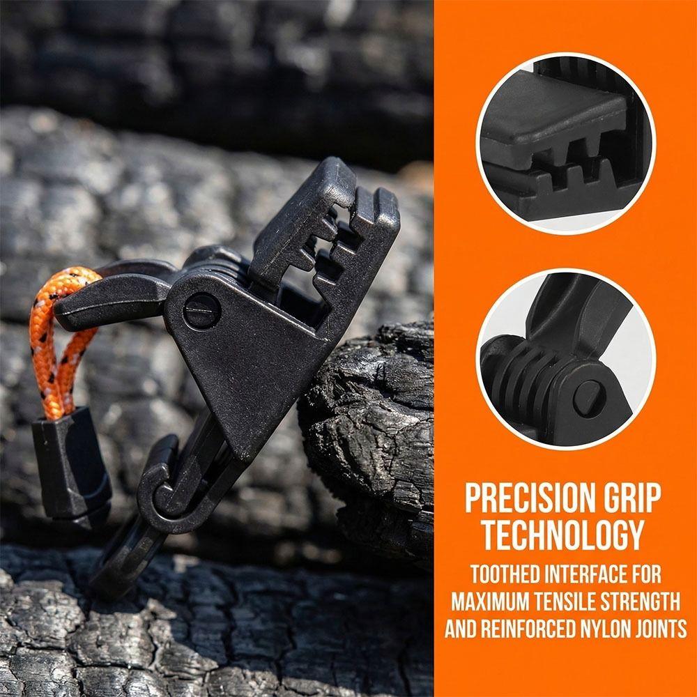 4 Pcs Nylon Tent Clip Heavy Duty Windproof Clamps Durable Awning Clamp  Caravan Canopies