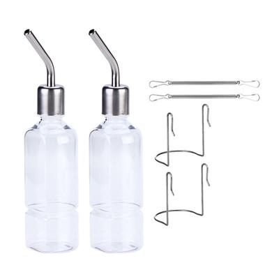 Hanging Rabbit Water Feeder For Small Animals Durable Cage Mounted Drinker Bottle With Easy Installation