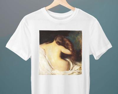 Woman Drying Her Hair, Joseph DeCamp Painting, Unisex T-Shirt, Art T-Shirt, Gift for Her, Gift for Him, Art Lover Gift