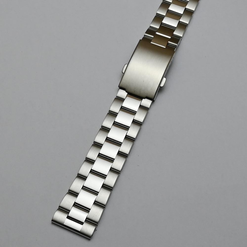 18mm 20mm 22mm 24mm Solidna Stal Nierdzewna Pasek do Zegarka Pasek Metalowy Mężczyźni Kobiety Uniwersalny Metalowa Opaska do Zegarka Bransoleta Klamra Motylkowa