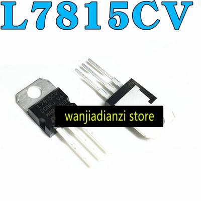 10pcs Original L7815CV L7815 Three-terminal Voltage TO-220 15V Triode Integrated Circuit Chip 15 V 1.5 A Three-terminal Voltag