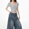 2025 Trendy Women’s Retro Wide-Leg Cropped Pants