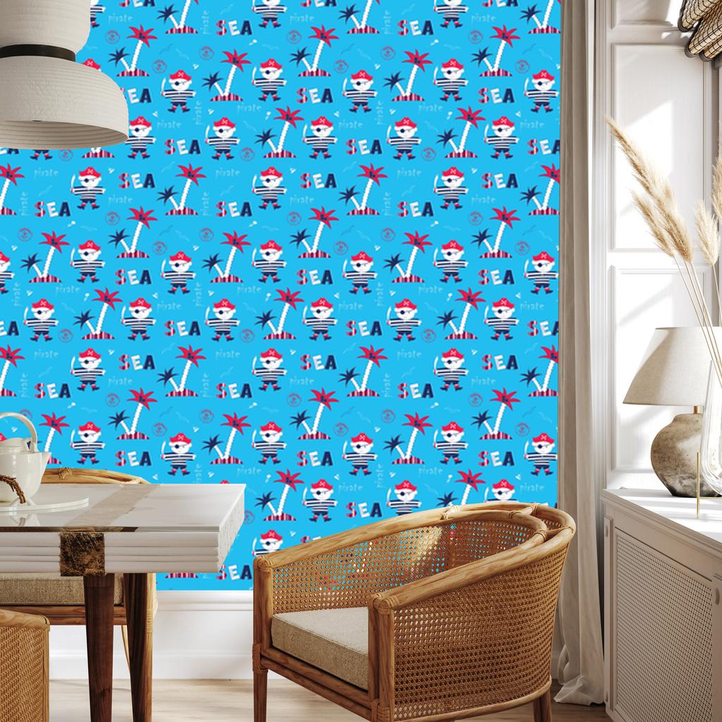 Pirates wallpaper for living room and bedroom 50x1000