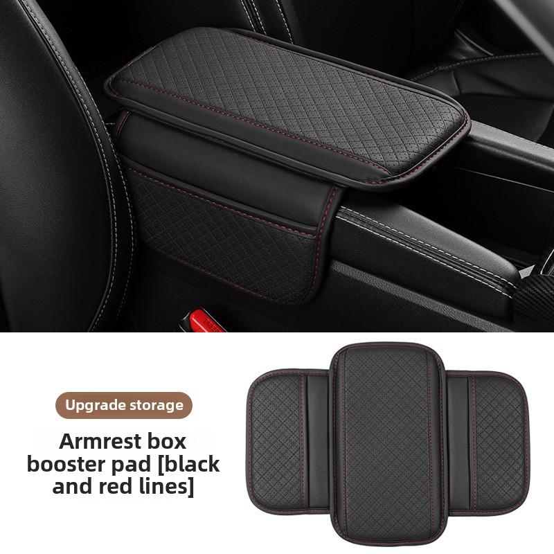 Car Armrest Cushion Universal Wear Resistant Center Console Cover with Storage Pocket Auto Arm Rest Pad Protector Fit Most Cars