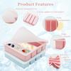 4 Grid Giant Silicone Ice Cubes Long Strip Square Whiskey Ice Tray Mold Non-toxic Durable Large Ice Mold Barware Cocktail Tools