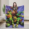 TMNT Game  Blanket Quality Soft  Throw Blanket Autumn Girls Boys Living Room Graphic Bedspread
