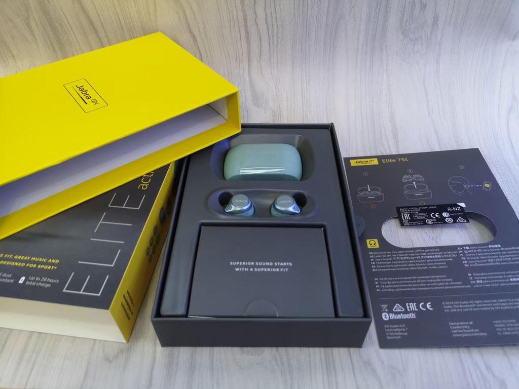 Engraved High-End Jabra Elite 75T Bluetooth In-Ear Headphones