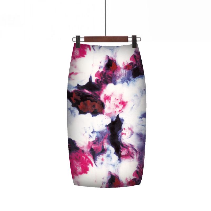 Digital Print Mid-Length Women's Skirt - Chic and Trendy