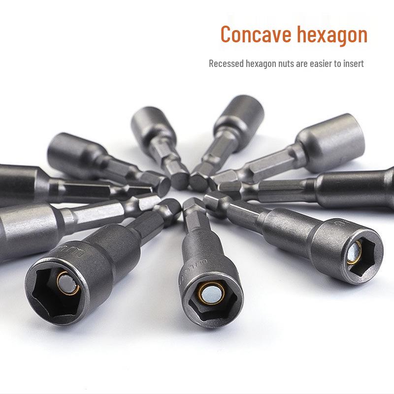 Magnetic Deep Hex Electric Wrench Drill Socket for Self-Tapping Screws